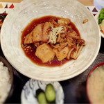 ことぶき亭 - ランチなのに、お願いして銀タラの煮付けを定食にしてもらいました。