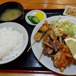 とり雅 - 焼き鳥定食６００円