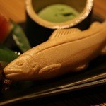 嵯峨沢館 - 鮎最中　2015年7月