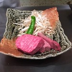 Teppanyaki Ginza Hotaru - 黒毛和牛サーロイン、野菜