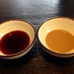 しゃぶ亭 ふふふ - ポン酢・ゴマだれ・その合わせの３つで食べまくります(^^)