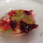 レストラン ラッセ - 27年7月　デラウエアとコアントローゼリー　梅雨を吹き飛ばす爽やかなソース