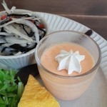 Cafe rin - さっぱりと美味しい「ひじきのサラダ」「野菜と豆腐のムース」