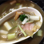 麺処 晴 - スープ割りして（2015.07）