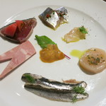 オステリア・オリエーラ - 27年6月　前菜盛り合わせ