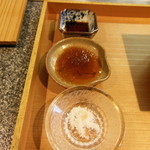 しのはら - 岩塩・ちり酢・土佐醤油