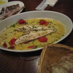 トラットリア・ピッツェリア・レ・アルカーテ - 残りのソースは、付け合わせのパンに付けて