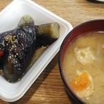 かあちゃんキッチン - 「茄子の煮びたし&御味噌汁」