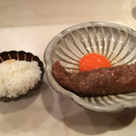 おにく 花柳 - すき焼きと卵かけご飯！美味し！