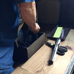 山の民 つづら - ご主人が炭籠を持ってきて・・・