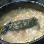 麺屋 らいこう - 〆の雑炊　山椒？