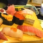 Sushi Katsu - 夜のセット１８００円天ぷら　茶碗蒸し付トロ握り付