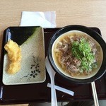 伊吹や製麺 - 【肉うどんとイカ天…730円】2015/6