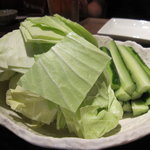 地どりや 火の鳥 - キャベツときゅうり