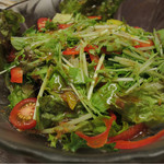 sakanaonikunooishiiizakayaisojirou - 水菜とレタスのサラダ