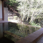 明神館 - 2010年5月：立ち湯。外に向かってせり出している感じ。