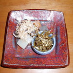 花吹雪 - 付きだし　蒟蒻含め煮　いかなごくぎ煮