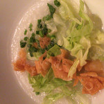 中国飯店 - 蟹肉とレタスのおかゆ