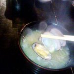しんぽ - 締めにアサリの味噌汁