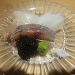 日本料理 晴山 - 鯵　鰈　剣先烏賊