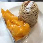 アステリスク - モンブランクレメ 570円／マンゴータルト 800円