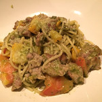 Wine 厨房 tamaya-ohyama - キャベツとソーセージのバジリコスパゲッティ