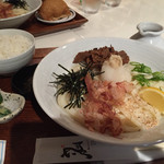 ひだりうま - 牛すじうどんセット（\800だったかな？） +\100でうどん大盛り