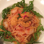 PIZZERIA CAPOLI - ウニと海老のトマトソースパスタ