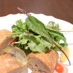 ダマン リュミエール - 野菜とハムのサンドイッチのサラダ '15 5月中旬