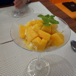 ビストロ ダイア - 台湾風マンゴーかき氷の完成です！