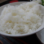 ゆうき食堂 - 刺身2点盛り定食のライス