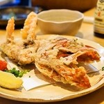 割烹くずし 徳多和良 - 2015.7 金目鯛かぶと揚げ（864円）