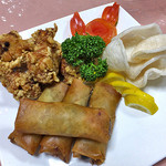 老広東 - コース料理（揚げ物盛り合せ；４人前）（２０１５年７月）