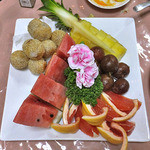 老広東 - コース料理（デザート盛り合せ；４人前）（２０１５年７月）