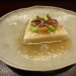 天神橋 青木 - 先付（水無月豆腐>