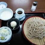 Soba Kurashu Rari - もりそばにトッピングのとろろ小鉢