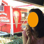 Kuranda Home Made Tropical Fruit Ice Cream - ラムレーズンを食べる連れ