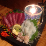 魚菜慶食 光 - 鰹刺身と蛸
