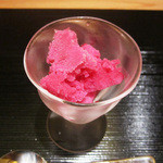 竹ざき - 【口直し】赤じそのシャーベット