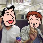 くつろぎ亭ひこべえ  - ワンカップでご機嫌の酔っぱらいのお二人