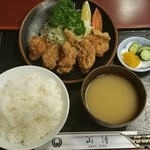 Yama sei - 鶏の唐揚げ定食(900円税込)