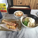 がいな製麺所 - 日替わりAセットととり天