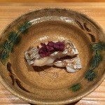 日本料理 幸庵 - 太刀魚の酒塩焼き、しば漬け添え
