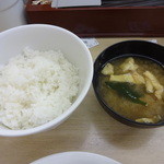 Matsuya - ご飯、みそ汁 (2015/6)