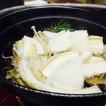 野の花焼山荘 - せんべい汁