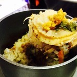 野の花焼山荘 - うにの炊き込みご飯