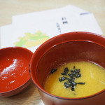 寿し鐵 おおしお - お椀   玉蜀黍すり流し