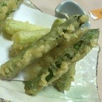 郷土風味 魚来亭 - アスパラ天