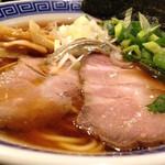 心や - あっさり煮干そばのスープ