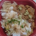 丼丸 - ウニ縁側丼♪(お醤油とワサビかけてしまいましたが ;_; )